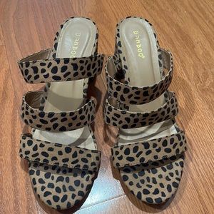 Animal Print Strappy Heels Size 8.5